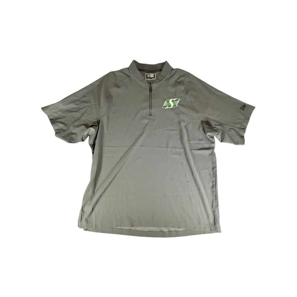 New Era Windbreaker XL Saskatchewan Roughriders CFL Pull Over Quarter Zip Mens